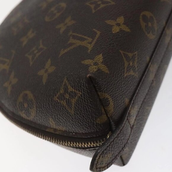 LOUIS VUITTON Monogram Trousse Demi Ronde Cosmetic Pouch M47520 LV Auth 125342 - Picture 3 of 16